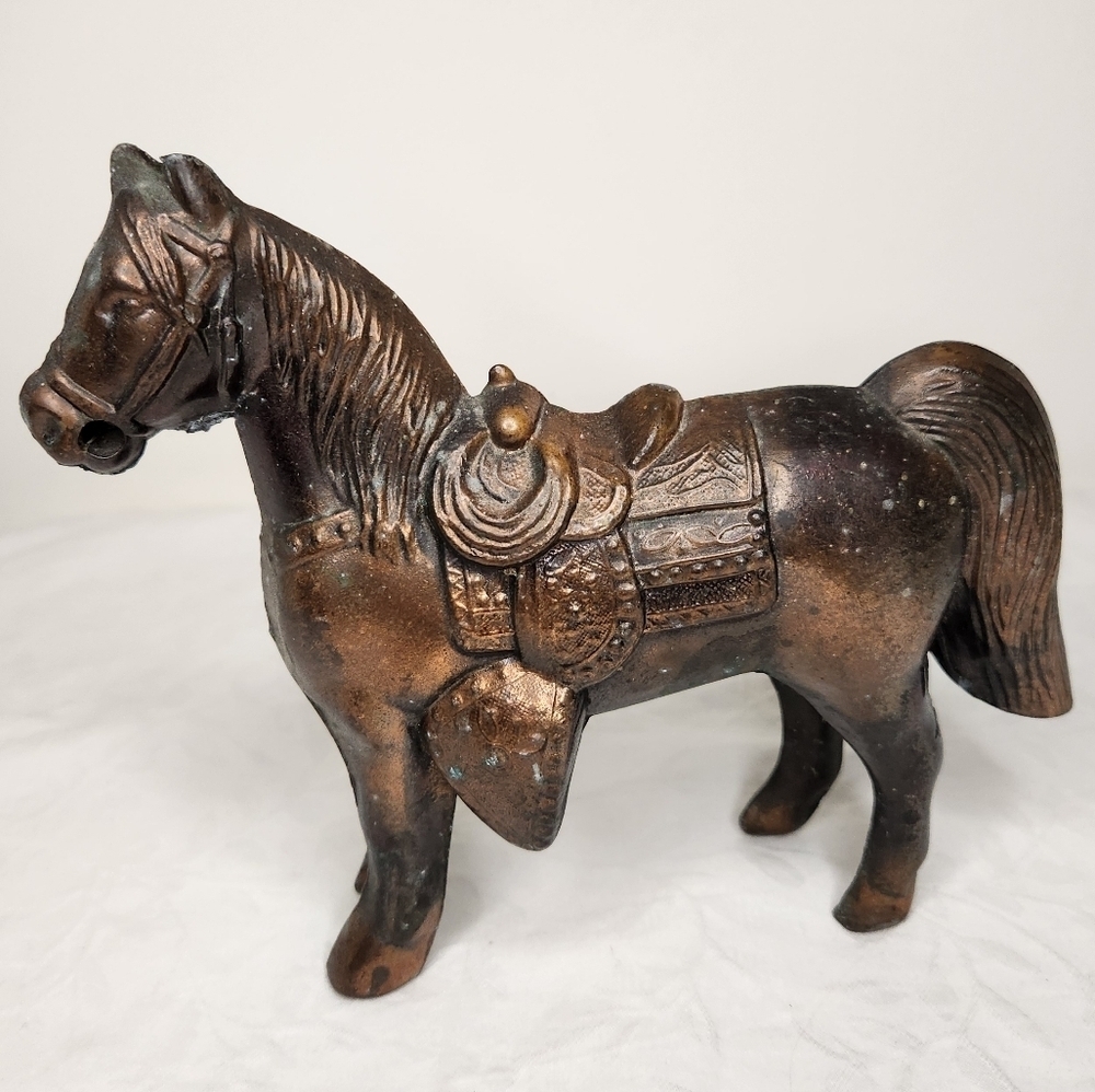 Vintage Bronze Horse Figurine